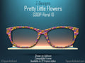 Bright Floral Spring Design for Pair Eyewear Metal Magnetic Toppers