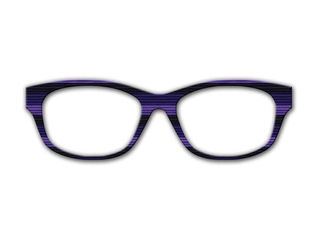 Cozy Layers of purples and blues, for Pair Eyewear Compatible Magnetic Toppers - All Frame Styles Available in Metal