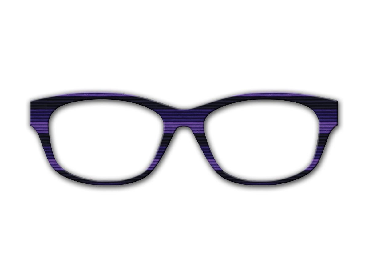 Cozy Layers of purples and blues, for Pair Eyewear Compatible Magnetic Toppers - All Frame Styles Available in Metal