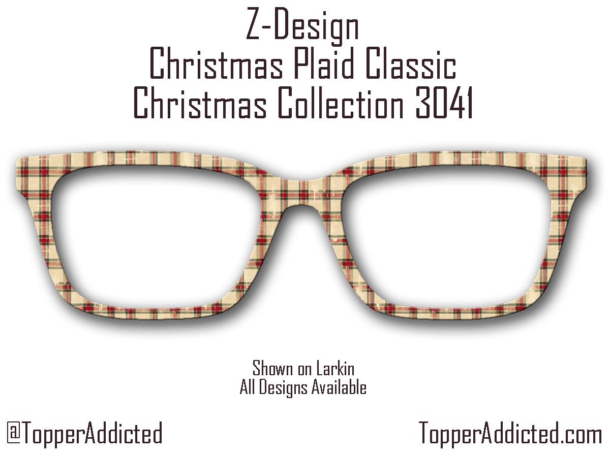 Christmas Classic Tartan/Plaid Magnetic Toppers for men or women. 3 variations - all Pair eyewear styles. Metal topper with fast shipping