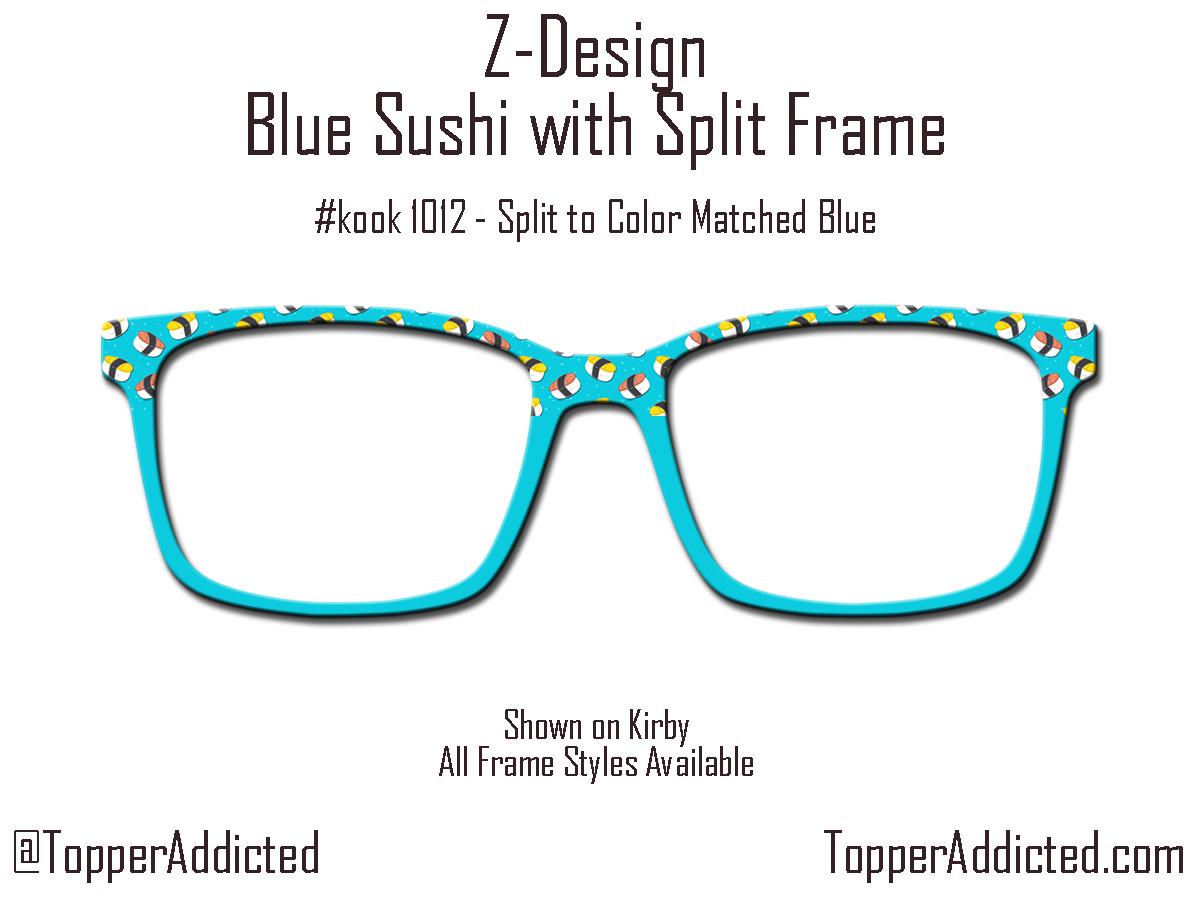 Blue Sushi - We're on a roll with these Magnetic Glasses Toppers Compatible with Pair Eyewear - Metal Top Frames - Sublimated Finish