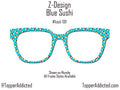 Blue Sushi - We're on a roll with these Magnetic Glasses Toppers Compatible with Pair Eyewear - Metal Top Frames - Sublimated Finish