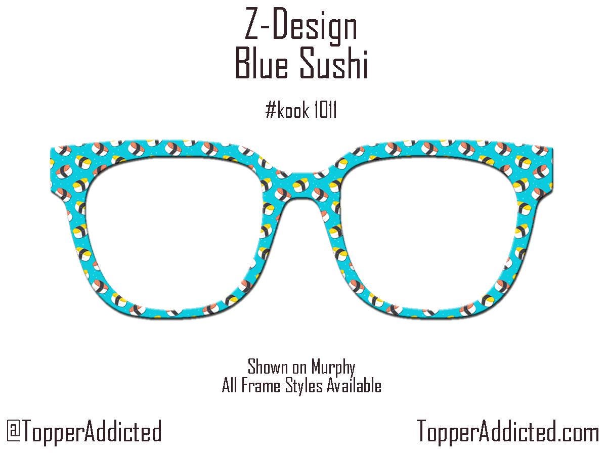 Blue Sushi - We're on a roll with these Magnetic Glasses Toppers Compatible with Pair Eyewear - Metal Top Frames - Sublimated Finish