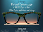 Cultural Kaleidoscope Toppers for Pair Eyewear Compatible for All Frames Available on Metal Toppers. Black History Month Colors.
