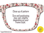 Love Never Dies - Skeleton Pattern Valentine's Day - Pair Eyewear Compatible Magnetic Toppers - All Top Frames Available Metal Toppers