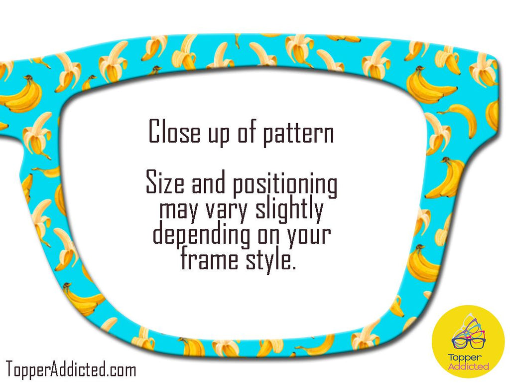 Go Bananas - Fun and Funky Toppers for Pair Eyewear Compatible Top Frame All Styles - Metal Toppers with super Fast Shipping from Texas USA