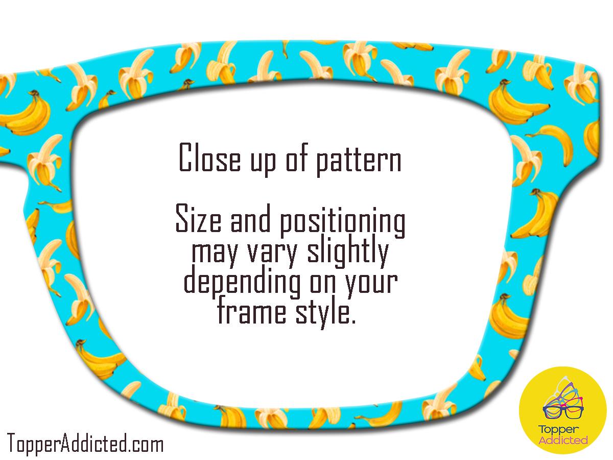 Go Bananas - Fun and Funky Toppers for Pair Eyewear Compatible Top Frame All Styles - Metal Toppers with super Fast Shipping from Texas USA