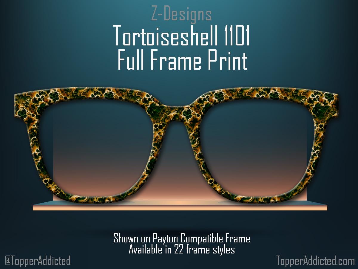 Tortoiseshell Metal Magnetic Topper for Pair Eyewear available for all top frame styles in metal with fast fulfillment.