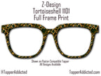 Tortoiseshell Metal Magnetic Topper for Pair Eyewear available for all top frame styles in metal with fast fulfillment.