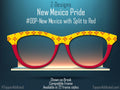 New Mexico State Flag Topper for Pair Eyewear Compatible Metal Magnetic Glasses - All Top Frames Available for Pair Eyewear. Fast Shipping.