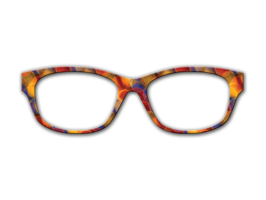 Dancing Bubbles Bright and Cheerful pattern topper for Pair Eyewear - All Frame Styles Available in Metal with fast shipping strong magnets