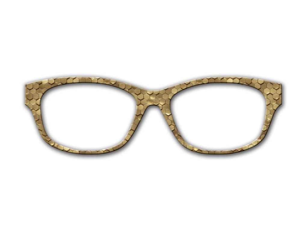 Metallic Gold Beehive Topper for Pair Eyewear Compatible Magnetic Glasses- All Styles on Metal Top Frames with FAST shipping from Texas.