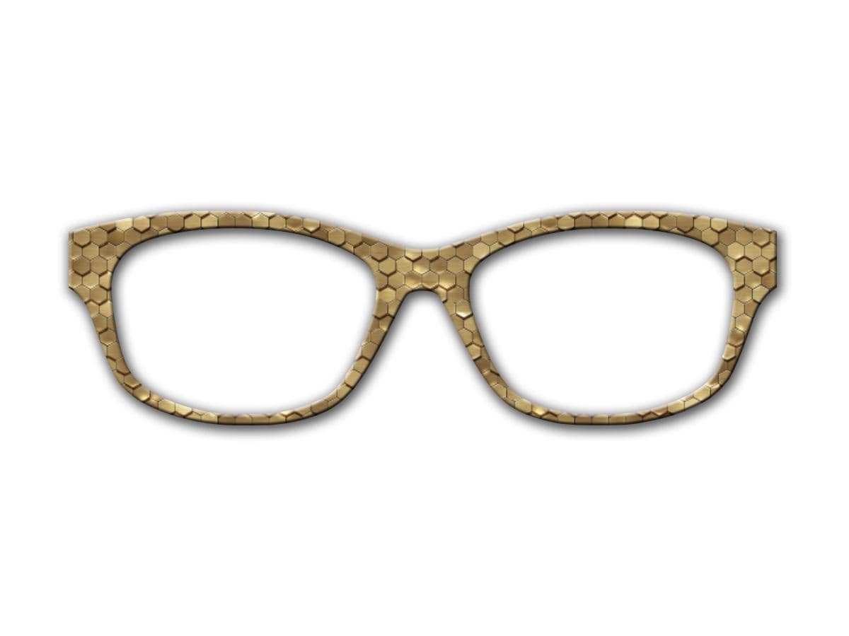 Metallic Gold Beehive Topper for Pair Eyewear Compatible Magnetic Glasses- All Styles on Metal Top Frames with FAST shipping from Texas.