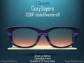 Cozy Layers of purples and blues, for Pair Eyewear Compatible Magnetic Toppers - All Frame Styles Available in Metal