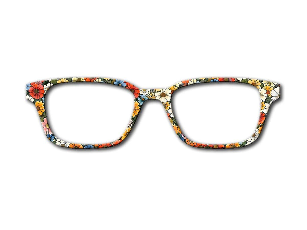 Bright Florals Glasses Frame for Pair Eyewear Compatible Magnetic Toppers - All styles available on Metal Toppers with FAST shipping