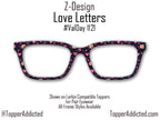 Love Letters Eyewear Topper – Hearts & Envelopes for Pair Eyewear