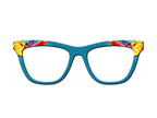 Colorful Splash Paint design Magnetic Glasses Toppers Compatible with Pair Eyewear - Metal Toppers Sublimation Printed. Shipped fast from TX