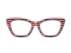 Golden Heartbeat on Pink Valentine Magnetic Top Frame for Pair Eyewear. Beautiful and Bold. Pair Compatible Topper. Fast Shipping.