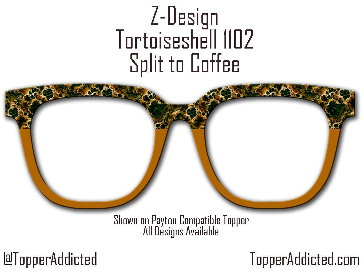 Tortoiseshell Metal Magnetic Topper for Pair Eyewear available for all top frame styles in metal with fast fulfillment.