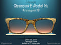 Steampunk Alcohol Ink Metal Magnetic Topper for Pair Eyewear all metal sublimation print toppers - top frames with FAST delivery