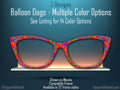 Colorful Balloon Dogs with 14 color options Metal Magnetic Topper for Pair Eyewear FAST delivery