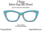 Colorful Balloon Dogs with 14 color options Metal Magnetic Topper for Pair Eyewear FAST delivery