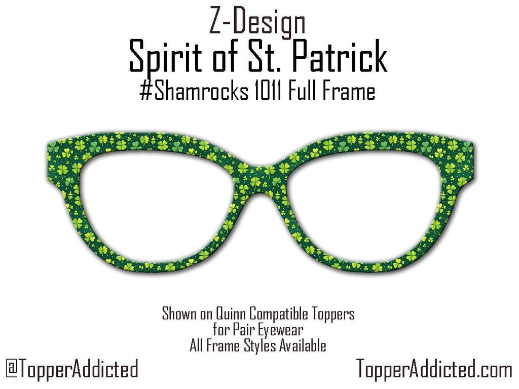 Shamrock Glasses Topper for Pair Eyewear – St. Patrick’s Day Metal Topper