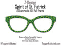 Shamrock Glasses Topper for Pair Eyewear – St. Patrick’s Day Metal Topper