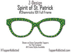 Shamrock Glasses Topper for Pair Eyewear – St. Patrick’s Day Metal Topper