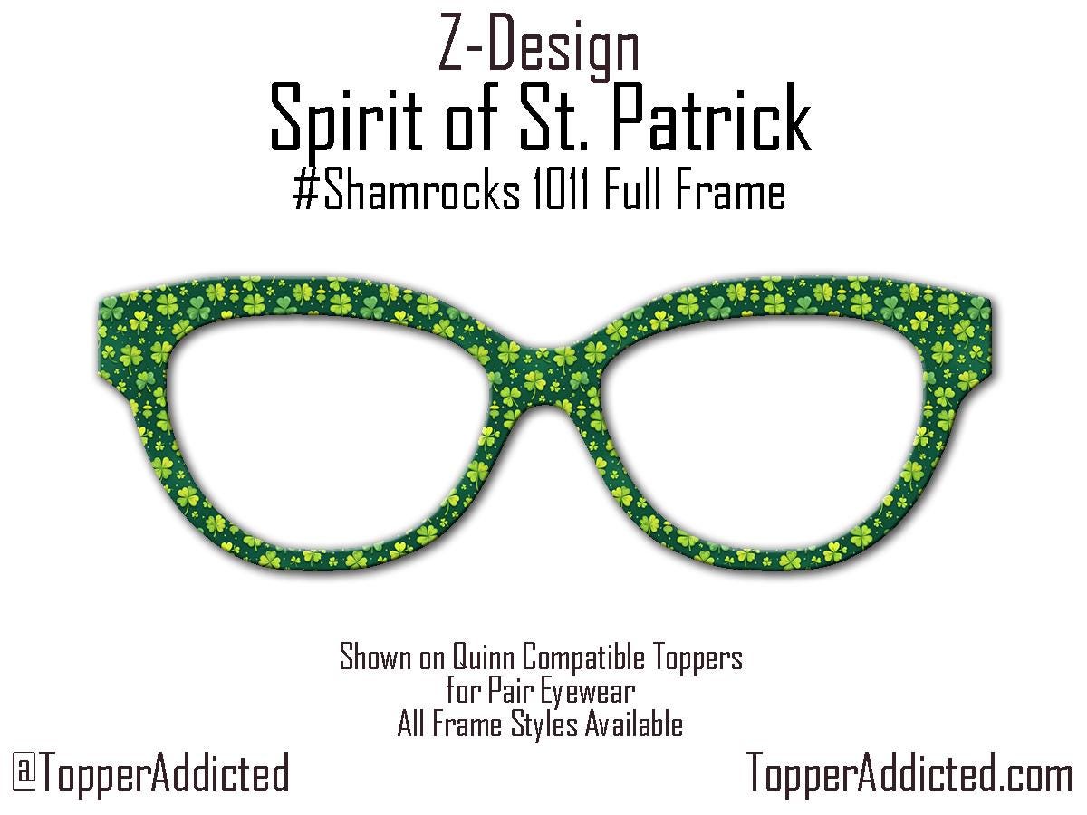 Shamrock Glasses Topper for Pair Eyewear – St. Patrick’s Day Metal Topper