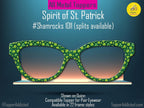 Shamrock Glasses Topper for Pair Eyewear – St. Patrick’s Day Metal Topper