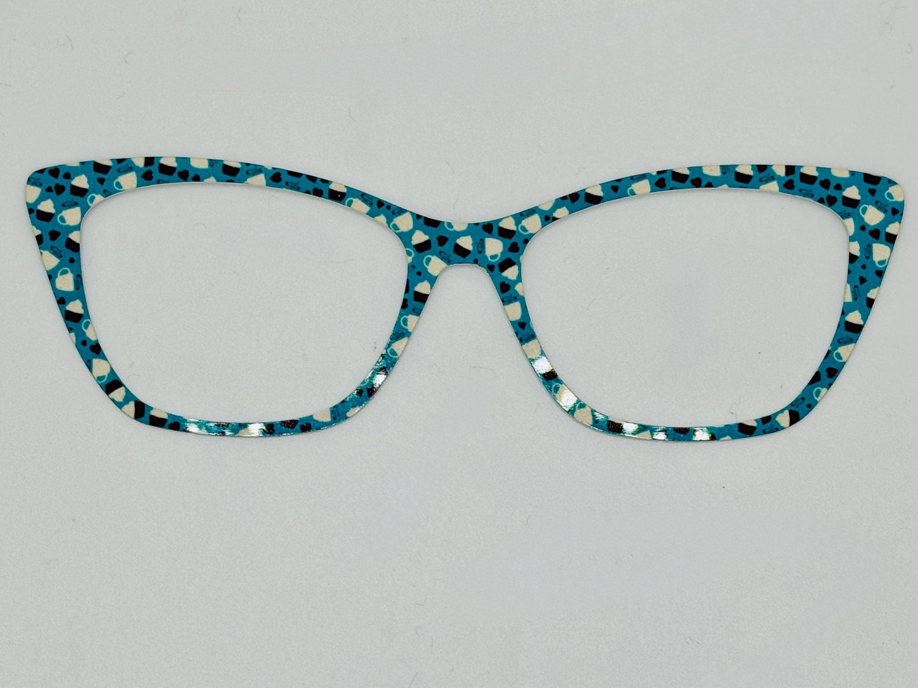 Cupcakes and Coffee Prints for Pair Eyewear Compatible Magnetic Toppers - All Styles - Metal Toppers - Fast Shipping.