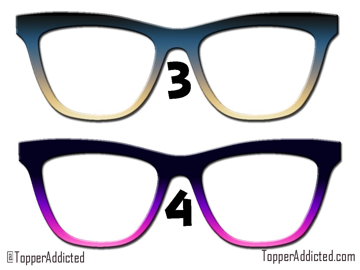 Gradient Metal Magnetic Glasses Toppers – 13 Styles – Subtle to Bold Colors – Everyday & Formal Wear – Pair Eyewear Top Frame Compatible