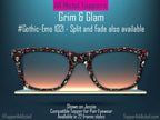 Grim & Glam – Gothic Skull and Roses Magnetic Topper for Pair Eyewear - All Styles - Metal Toppers - Fast Shipping New Top Frames