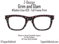 Grim & Glam – Gothic Skull and Roses Magnetic Topper for Pair Eyewear - All Styles - Metal Toppers - Fast Shipping New Top Frames