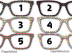 Pride Parade Collection of Metal Magnetic Toppers for Pair Eyewear | 12 Unique Patterns | All Styles | Fast Shipping. LGBTQ+ Rainbows