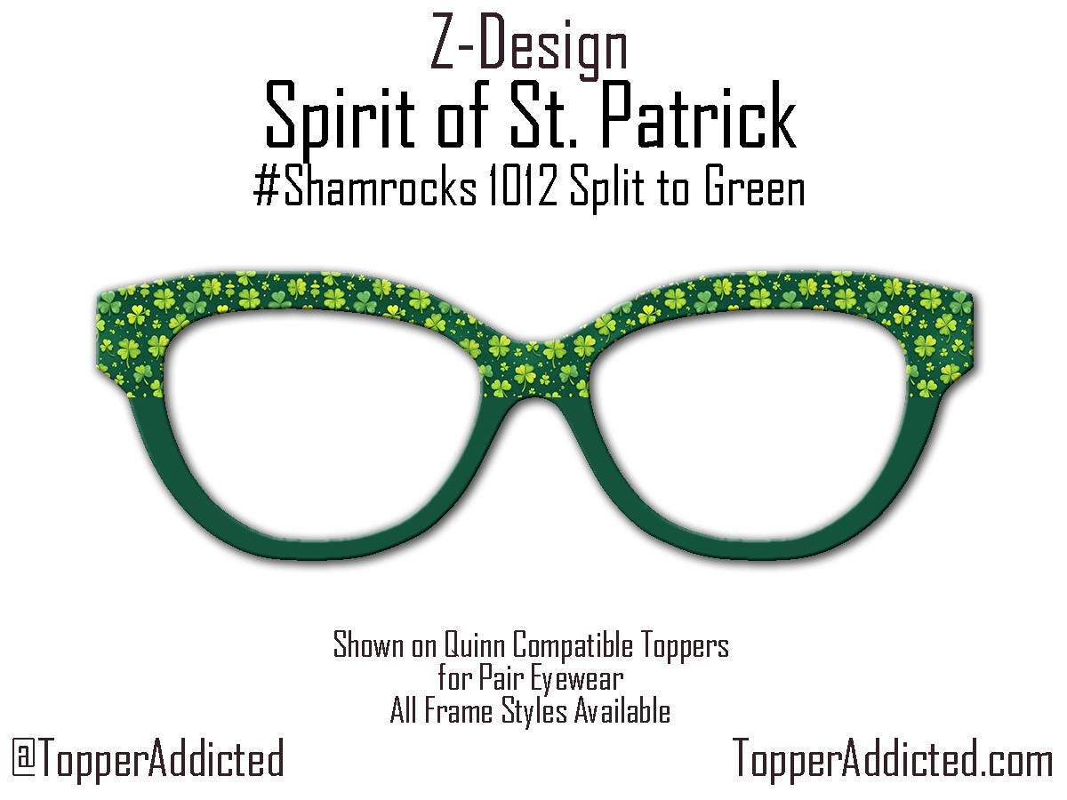 Shamrock Glasses Topper for Pair Eyewear – St. Patrick’s Day Metal Topper