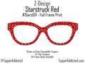 Red Starstruck Magnetic Metal Topper | Compatible with Pair Eyewear | Stars and Blue | Ships in 3 Business Days or less