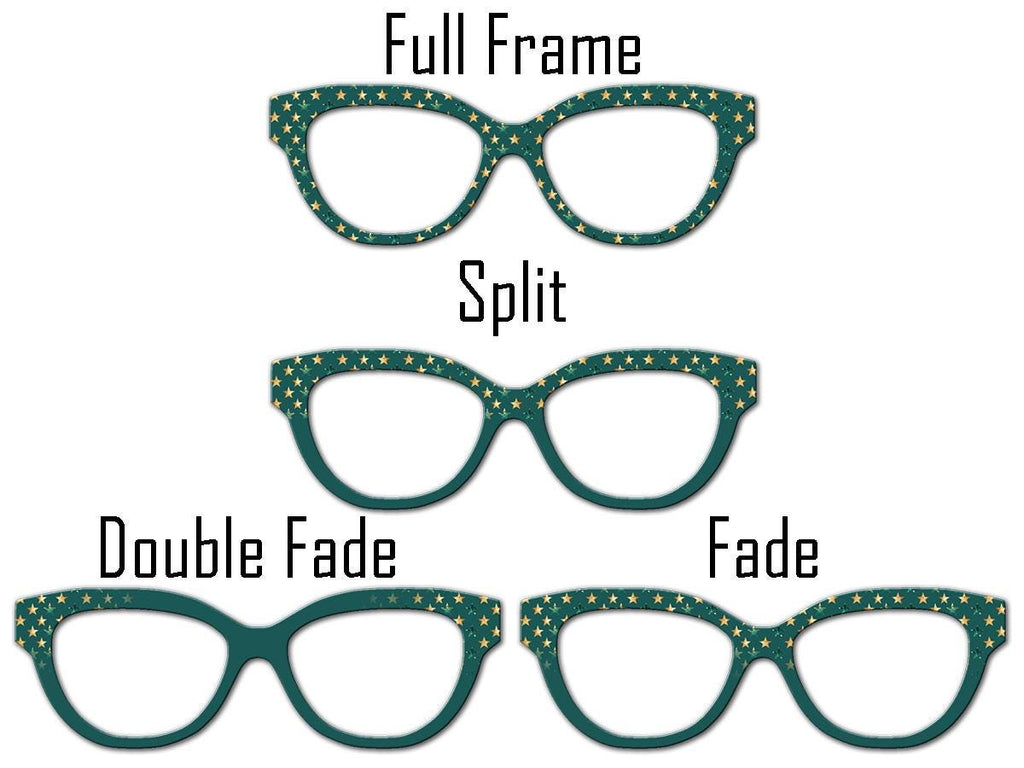 Green Starstruck Magnetic Metal Topper | Compatible with Pair Eyewear | Ships in 3 Business Days or less | All 30+ Top Frame Styles Avail.