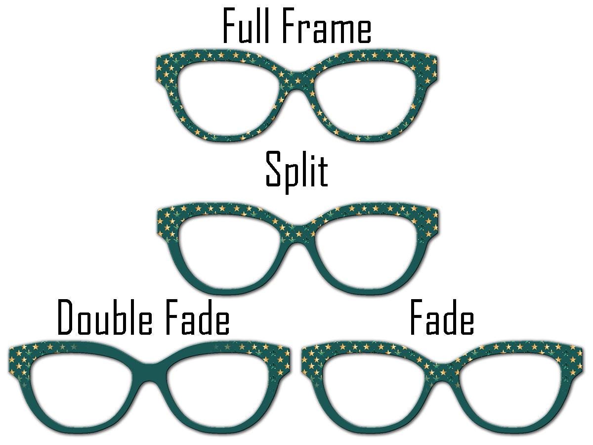 Green Starstruck Magnetic Metal Topper | Compatible with Pair Eyewear | Ships in 3 Business Days or less | All 30+ Top Frame Styles Avail.