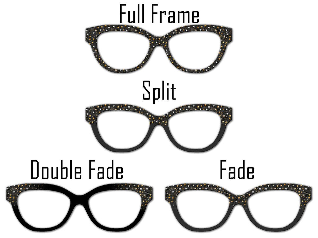 Black Starstruck Magnetic Metal Topper for Pair Eyewear Top Frames
