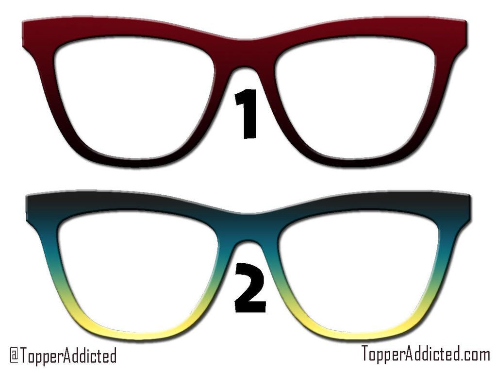 Gradient Metal Magnetic Glasses Toppers – 13 Styles – Subtle to Bold Colors – Everyday & Formal Wear – Pair Eyewear Top Frame Compatible