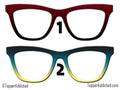 Gradient Metal Magnetic Glasses Toppers – 13 Styles – Subtle to Bold Colors – Everyday & Formal Wear – Pair Eyewear Top Frame Compatible