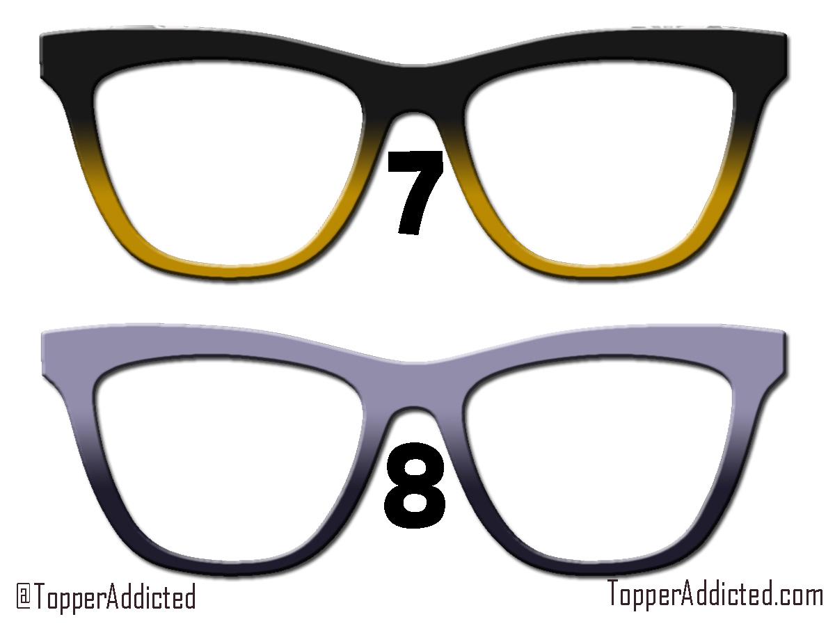 Gradient Metal Magnetic Glasses Toppers – 13 Styles – Subtle to Bold Colors – Everyday & Formal Wear – Pair Eyewear Top Frame Compatible