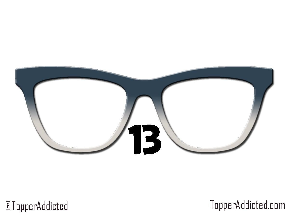 Gradient Metal Magnetic Glasses Toppers – 13 Styles – Subtle to Bold Colors – Everyday & Formal Wear – Pair Eyewear Top Frame Compatible