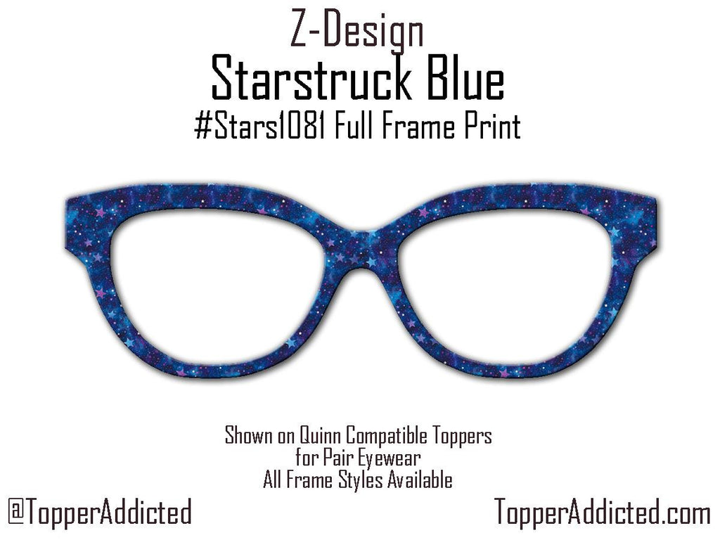 Cosmic Blue Starstruck Magnetic Metal Topper | Compatible with Pair Eyewear | Ships FAST