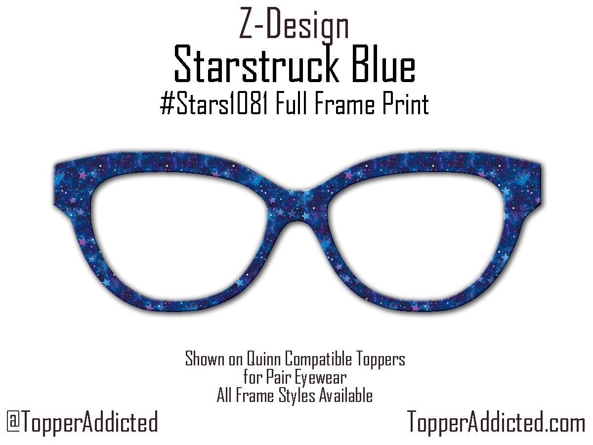 Cosmic Blue Starstruck Magnetic Metal Topper | Compatible with Pair Eyewear | Ships FAST