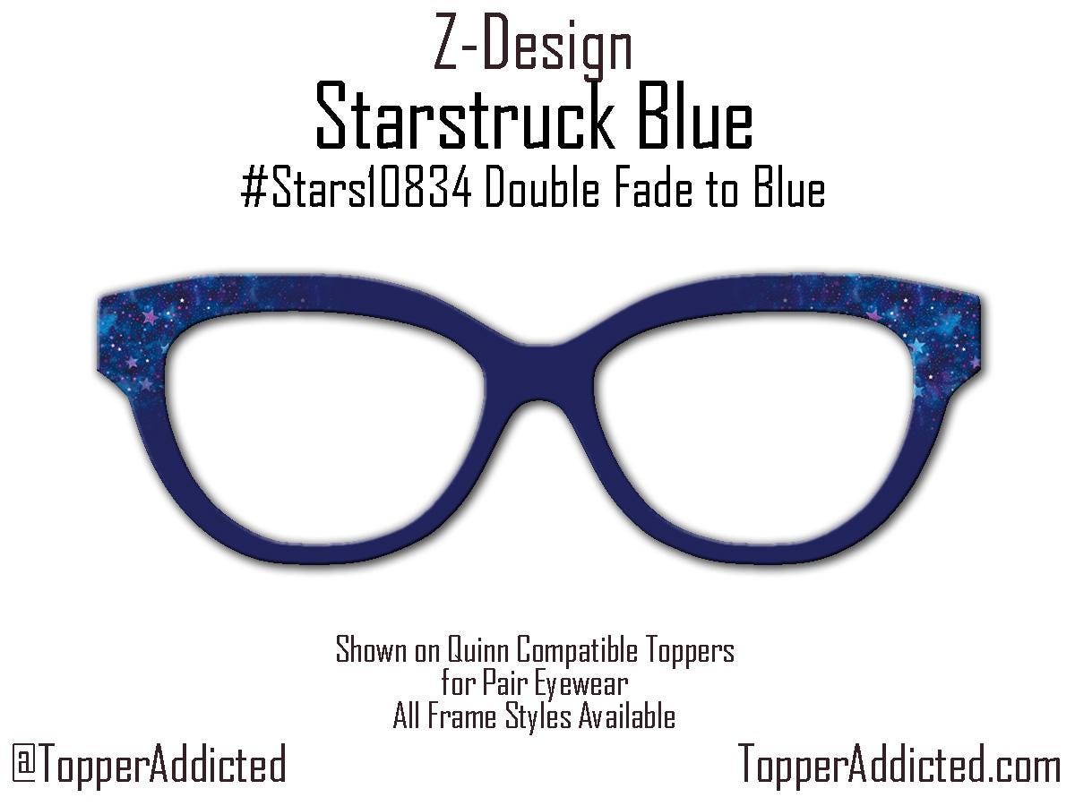 Cosmic Blue Starstruck Magnetic Metal Topper | Compatible with Pair Eyewear | Ships FAST