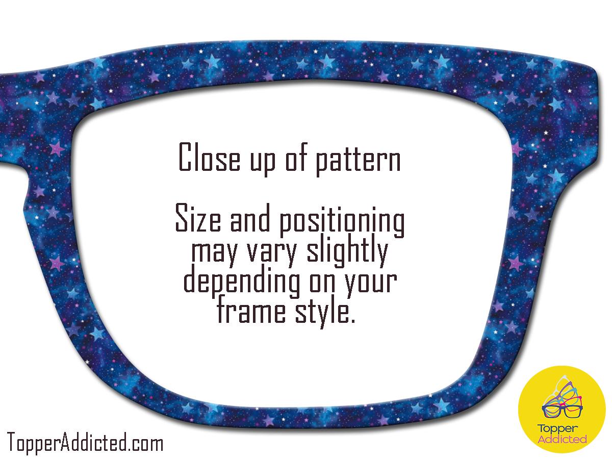 Cosmic Blue Starstruck Magnetic Metal Topper | Compatible with Pair Eyewear | Ships FAST