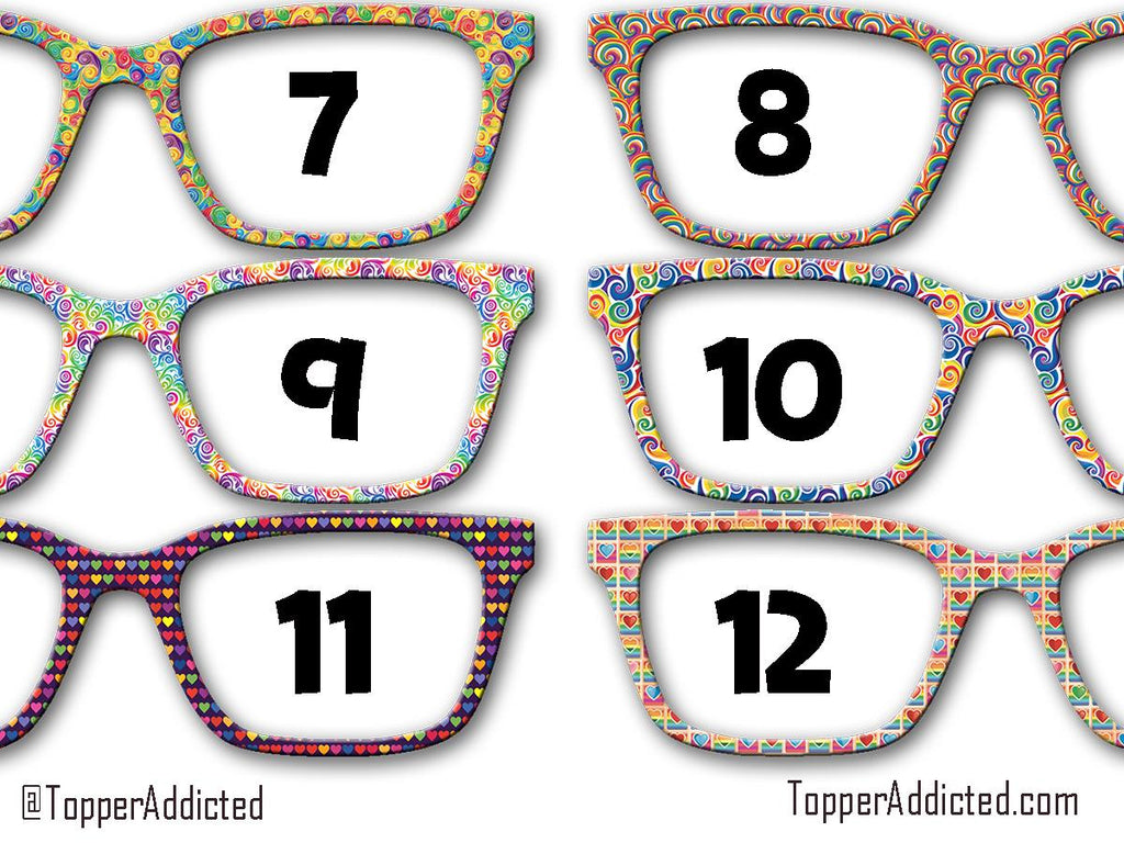 Pride Parade Collection of Metal Magnetic Toppers for Pair Eyewear | 12 Unique Patterns | All Styles | Fast Shipping. LGBTQ+ Rainbows